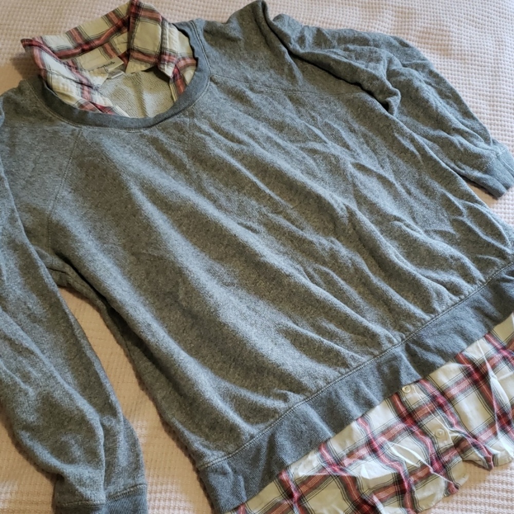 Maternity layered sweater